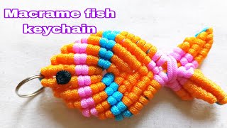 #new macrame fish keychain 🐠🐠by sunaina macrame art' and craft work ♥️