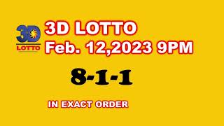 PCSO Lotto Result today 9 PM draw February 12,2023