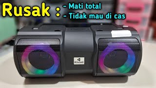 CARA MEMPERBAIKI SPEAKER BT KISONLI K1 MATI TOTAL DAN TIDAK MAU DI CAS #kisonli #speakerbluetooth