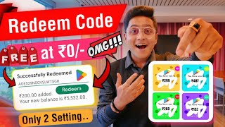 Free Redeem Codes for Playstore at ₹0/- | How to get free google redeem code Special Giveaway