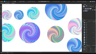 Beautiful Spiral Effect in Affinity Designer | #AffinityDesigner #Tutorial