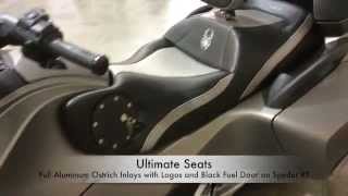 Ultimate Seats - Spyder RT with Full Aluminum Ostrich Inlays