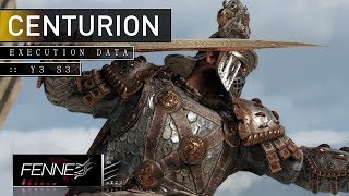 Execution Data - Centurion | For Honor