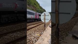 47 or so days left! 43303 and 43239 speed along the Teignmouth seawall #train #crosscountrytrains