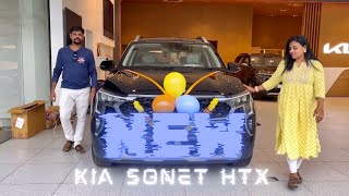 || New Kia sonet htx facelift 2024 diesel manual || car delivery in telugu ||