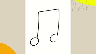 How to Draw Cute 🎵 MUSIC NOTE🎵 Step By Step, Draw Cute Inspiration #trending #viral  #youtuber