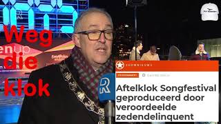 Burgemeester Aboutaleb noemt Songfestival publiciteit voor Rotterdam... verdiep je in aftelklok...