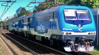 TRIPLA di LOCO E464+E401 in NUOVA LIVREA INTERCITY in LIS Foligno-Milano G.Pirelli ad ANZOLA EMILIA!