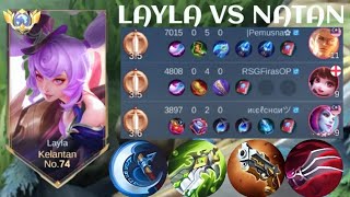 LAYLA VS NATAN❗BUILD ONE SHOT ENEMY DELETE! FULL DAMAGE | build top 1 global Layla