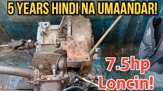 7.5hp Loncin | Almost 5 years ng hindi umaandar |Napaandar namin at sinubukan!