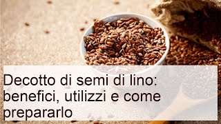 Decotto di semi di lino: benefici e come prepararlo