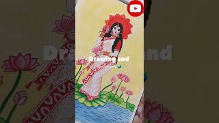 শুভ বিজয়া🙏 #Maa durga drawing using water colours ✨️ #youtubeshorts #shortsviral #shorts #shorts