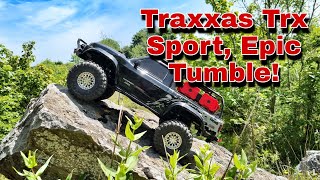 Traxxas Trx Sport, Epic Tumble!