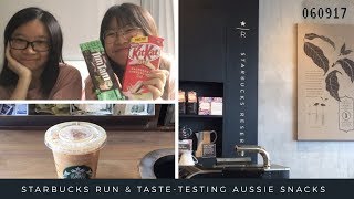 Starbucks Run and Taste-testing Snacks from Australia!