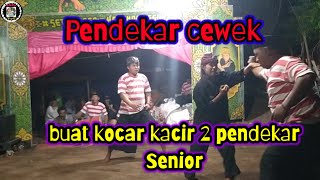 Satu cewek lawan 2 pendekar Senior. ||Ps.Setia Raga..