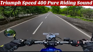 Triumph Speed 400 Pure Riding Sound in Western Ghats Moto ASMR - Story on Wheels