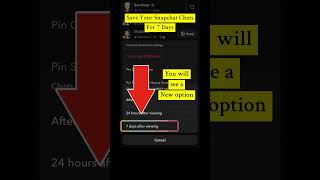 Snapchat: Save Chats for 7 Days #howto #save #snapchat #message