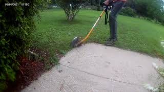 first lawn edging video