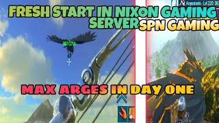 FRESH START IN PVP SERVER| ark mobile PvP fresh start|| @Nixon gaming @sPn Gaming YT