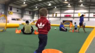 Bryce Dvorak learning soccer part 1