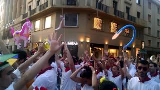 Jason's Pamplona Adventure - Dancing in the street - San Fermin Festival