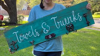 Poolside Wooden Sign | DIY | PICKETSBYFAITH