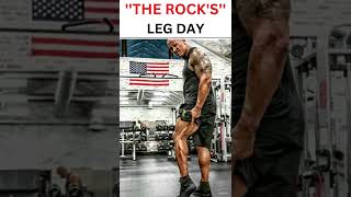 ''THE ROCK'S'' LEG DAY || Leg Strength coach || The Rocks Workout || #shorts