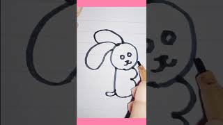 Easy cute rabbit with numbers 30#shorts#like#share#subscribe..