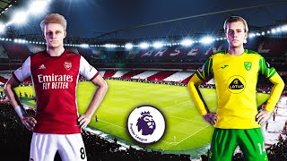 eFootball 2022 - Arsenal vs Norwich City ● Football NEXT GEN Realism |  Predict Gameplay