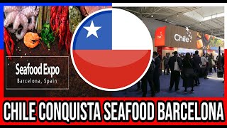 Mariscos Chilenos CONQUISTAN en Seafood Expo Barcelona  #Chile #Valparaiso 🇨🇱 #ViñaDelMar #BioBio