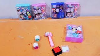 Unboxing and Review of BTS, Unicorn, Princess Handle Wheel Roller Stamp with Inkpad