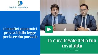 Che cosa prevede la legge per la CECITA' PARZIALE?