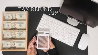 Stuffing $800 from my tax refund  2022 |  Low Income Budgeting ￼|