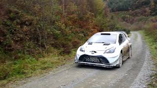 Jari Matti Latvala on his way to stage start in testing for 2017 Wales Rally GB