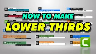 [บทเรียน 11 camtasia ] สอนทำบาร์ชื่อสวยๆในCamtasia  I How to Make  LowerThirds in Camtasia2021