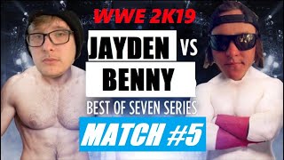 Benny Vs. Jayden: Best Of Seven Series - Match #5 - Falls Count Anywhere Match (WWE 2K19)