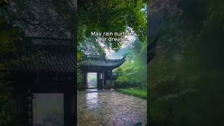 May rain nurture your dreams. | #nature #art #beautiful #relax #rain #ai #village #china #hope #live