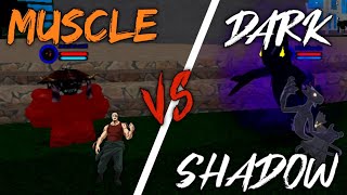 Dark Shadow VS Muscle Augmentation (w/JackJack)| Boku No Roblox Remastered