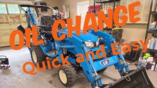 How To do an OIL CHANGE on A LS MT122 or MT125.