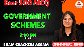 BEST 500 MCQ | GOVERNMENT SCHEMES| CDPO| AAO| EI| ADRE 2.0| BY JAHNABI MAM