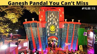 Ganesh Pandal You Can’t Miss This Ganesh Chaturthi 2024 - Sector 7 - Bhilai #explorergabru #vlog 113