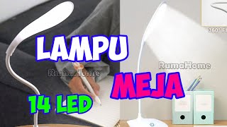 REKOMENDASI LAMPU MEJA BELAJAR | Lampu meja belajar 14 LED di Shopee