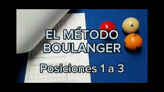 EL MÉTODO BOULANGER  - Ep.1: posiciones 1 a 3. Billar a 3 bandas