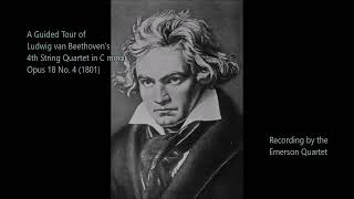 A Guided Tour of Beethoven's 4th String Quartet in C minor, Opus 18 No. 4 (1801)