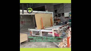 Good quality second-hand short cycle melamine hot pressing line