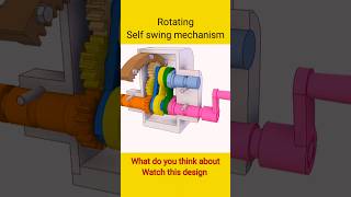 Rotation to swing Mechanism: mechanical design। #Shorts