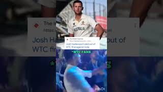 joss Hazlewood ruled out #trendingshorts #viral #shortsviral #wtcfinal2023 #shorts