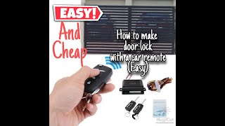 How to make gate lock using car remote (Cheap and Easy)