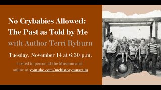 No Crybabies Allowed: Book Reading and Signing with Terri Ryburn