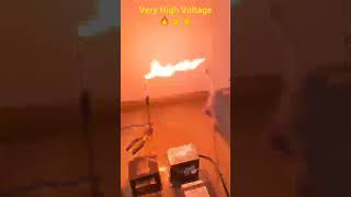 Awesome High Voltage Experiments 🤪☝️☝️#shorts #shortvideo